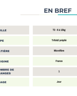 Trifold microfibre Hamac T2 – 6kg à 12kg