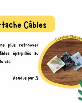 3 Attaches-câbles en tissu