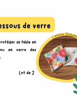 2 Dessous de verre écoresponsables