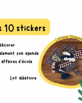 10 stickers en tissu